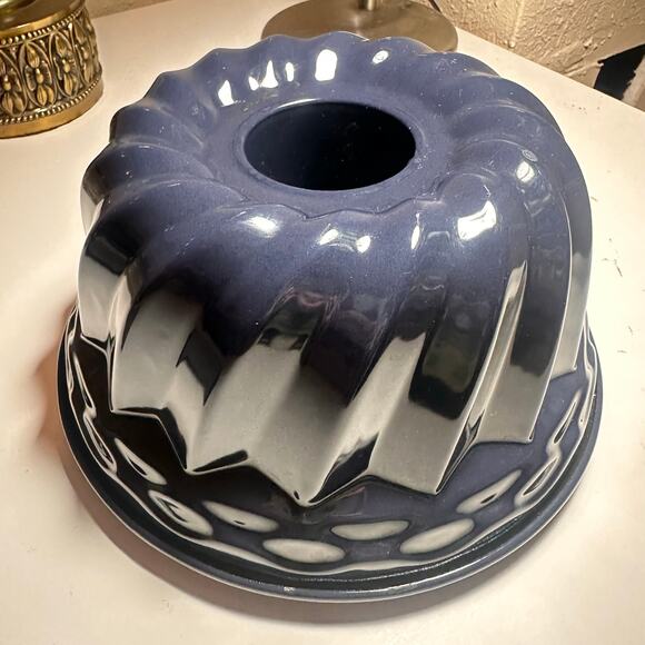 Dr Oetker Gugelhupf bundt 10" x 5" Baking Enamelled Pastry Form Sponge cake BLUE - Picture 15 of 15